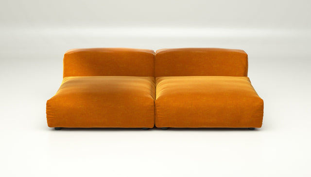 vetsak | Sofa Set 01 Large - suave - orange blaze | Modulares Sofa | 3.5 Sitzer