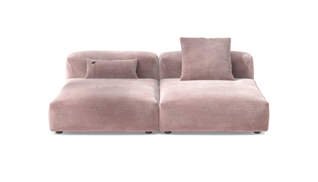 vetsak | Sofa Set 01 Large - Cord Velour - Blossom | Modulares Sofa | 3.5 Sitzer
