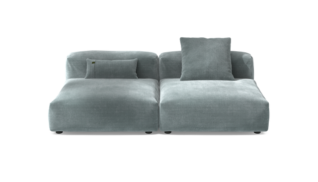 vetsak | Sofa Set 01 Large - Cord Velour - Mint | Modulares Sofa | 3.5 Sitzer