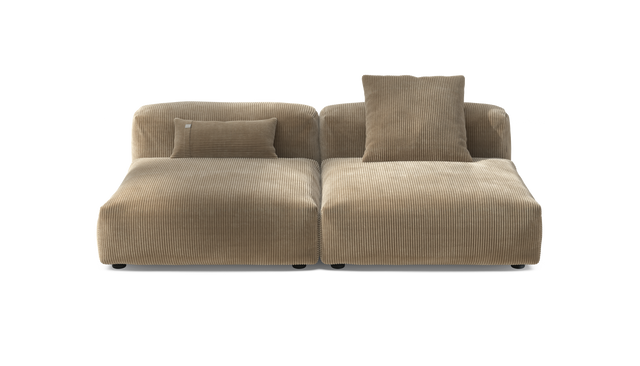 vetsak | Sofa Set 01 Large - Cord Velour - Sand | Modulares Sofa | 3.5 Sitzer