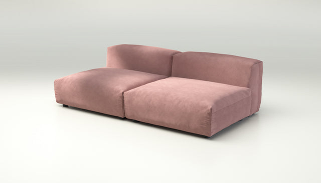 vetsak | Sofa Set 01 Large - velvet - violet | Modular Sofa | 3.5 Seater