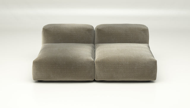 vetsak | Sofa Set 01 Medium - cord velour - khaki | Modulares Sofa | 2.5 Sitzer
