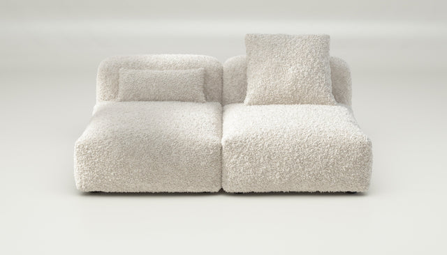vetsak | Sofa Set 01 Medium - doodle - creme | Modulares Sofa | 2.5 Sitzer