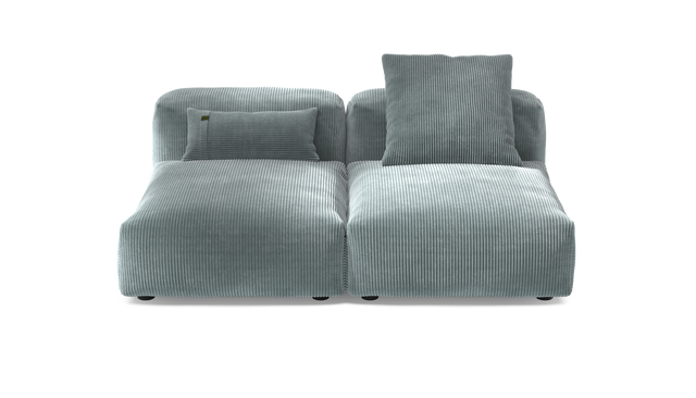 vetsak | Sofa Set 01 Medium - Cord Velour - Mint | Modulares Sofa | 2.5 Sitzer