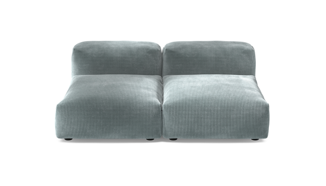 vetsak | Sofa Set 01 Medium - Cord Velour - Mint | Modulares Sofa | 2.5 Sitzer