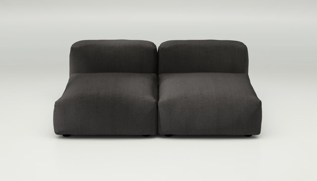 vetsak | Sofa Set 01 Medium - Herringbone - Dark Grey | Modular Sofa | 2.5 Seater