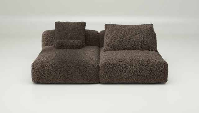 vetsak | Sofa Set 01 XLarge - doodle - cacao | Modulares Sofa | 3.5 Sitzer