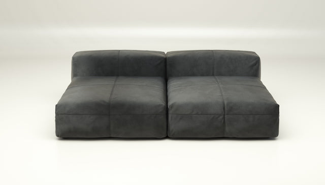 vetsak | Sofa Set 01 XLarge - leather - dark grey | Modulares Sofa | 3.5 Sitzer