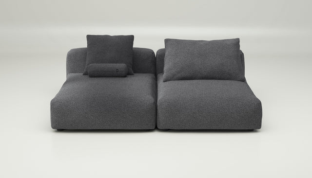 vetsak | Sofa Set 01 XLarge - loop loop - anthracite | Modulares Sofa | 3.5 Sitzer