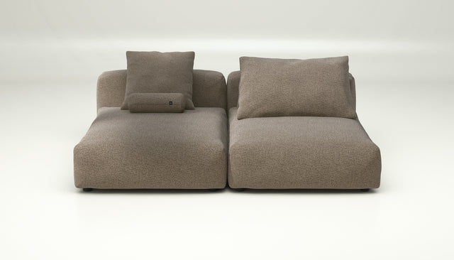 vetsak | Sofa Set 01 XLarge - loop loop - taupe | Modulares Sofa | 3.5 Sitzer