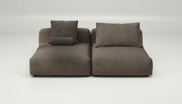 vetsak | Sofa Set 01 XLarge - pique - taupe | Modulares Sofa | 3.5 Sitzer