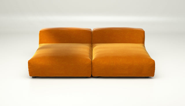 vetsak | Sofa Set 01 XLarge - suave - orange blaze | Modulares Sofa | 3.5 Sitzer