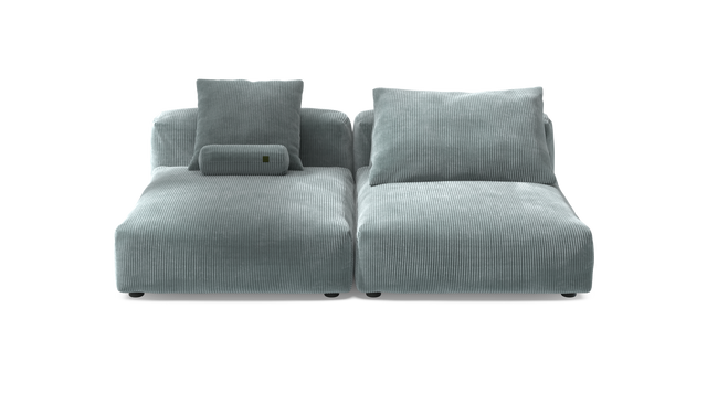 vetsak | Sofa Set 01 XLarge - Cord Velour - Mint | Modulares Sofa | 3.5 Sitzer