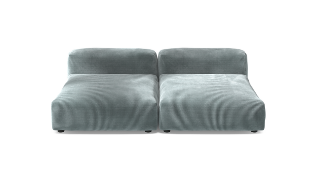 vetsak | Sofa Set 01 XLarge - Cord Velour - Mint | Modulares Sofa | 3.5 Sitzer