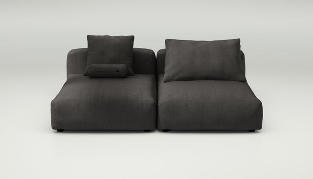 vetsak | Sofa Set 01 XLarge - Herringbone - Dark Grey | Modular Sofa | 3.5 Seater