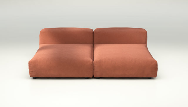 vetsak | Sofa Set 01 XLarge - velvet - peach | Modular Sofa | 3.5 Seater