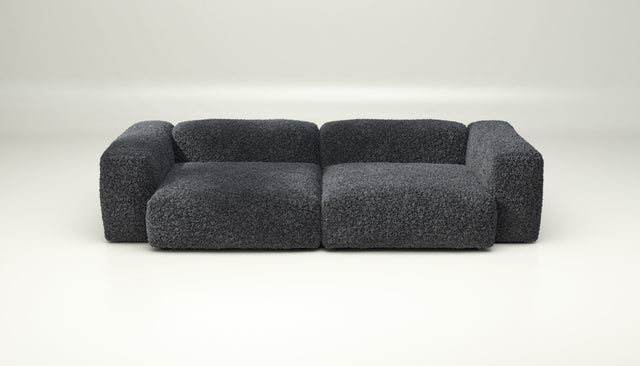 vetsak | Sofa Set 02 Large - doodle - dark grey | Modulares Sofa | 3.5 Sitzer | Big Sofa