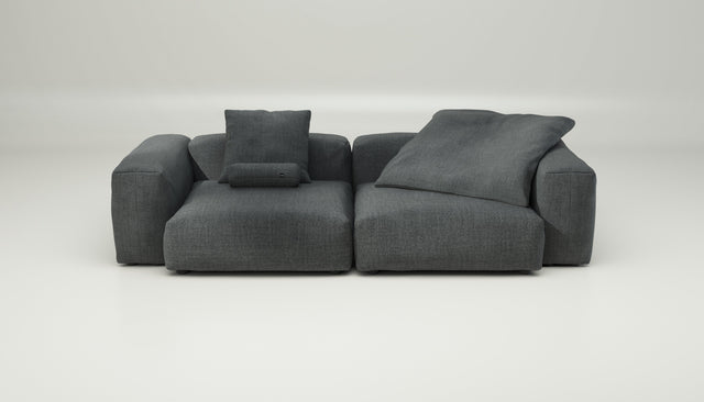 vetsak | Sofa Set 02 Large - pique - dark grey | Modulares Sofa | 3.5 Sitzer | Big Sofa