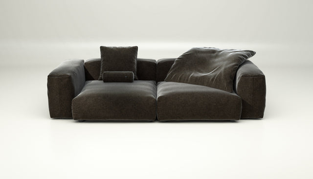 vetsak | Sofa Set 02 Large - suave - anthracite | Modulares Sofa | 3.5 Sitzer | Big Sofa