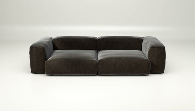 vetsak | Sofa Set 02 Large - suave - anthracite | Modulares Sofa | 3.5 Sitzer | Big Sofa