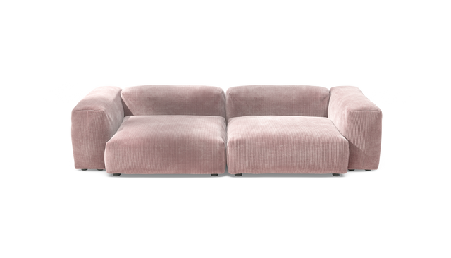 vetsak | Sofa Set 02 Large - Cord Velour - Blossom | Modulares Sofa | 3.5 Sitzer | Big Sofa
