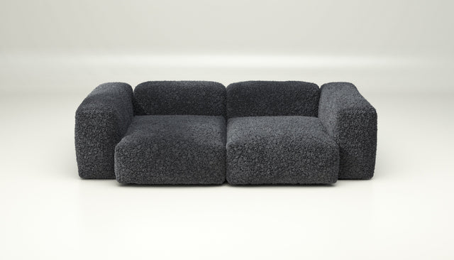 vetsak | Sofa Set 02 Medium - doodle - dark grey | Modulares Sofa | 2.5 Sitzer | Big Sofa