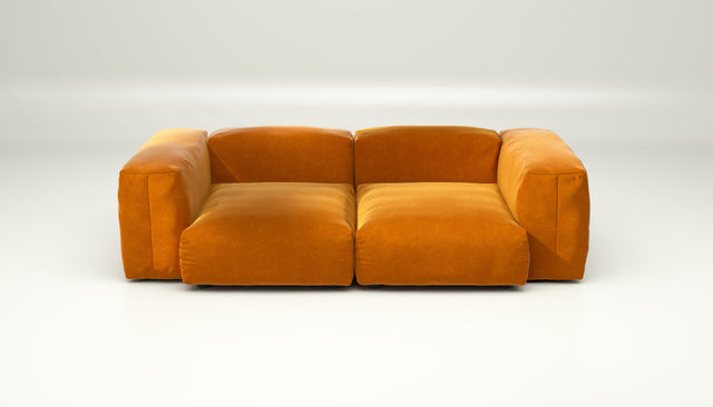 vetsak | Sofa Set 02 Medium - suave - orange blaze | Modulares Sofa | 2.5 Sitzer | Big Sofa