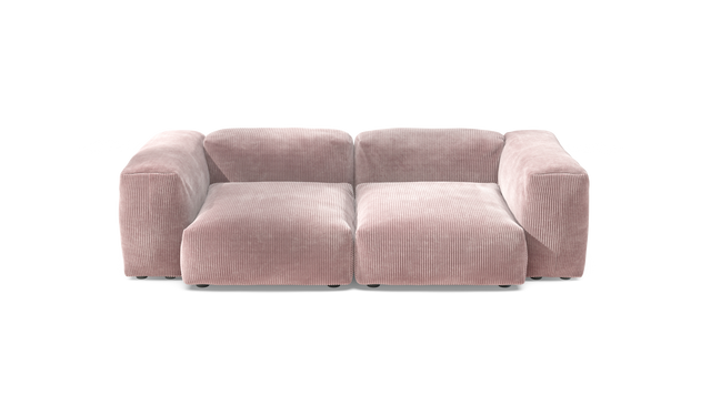 vetsak | Sofa Set 02 Medium - Cord Velour - Blossom | Modulares Sofa | 2.5 Sitzer | Big Sofa