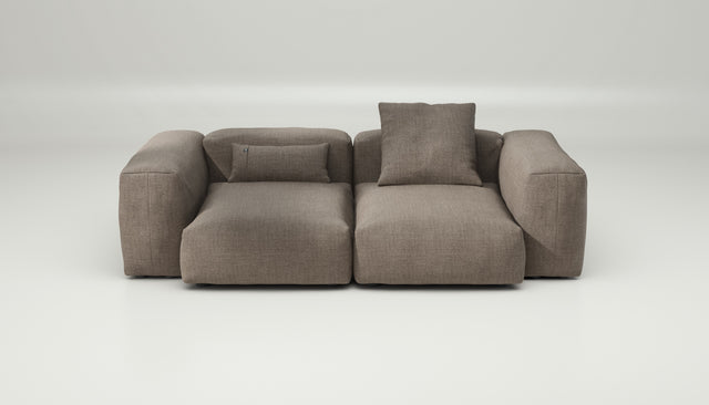 vetsak | Sofa Set 02 Medium - Pique - Stone | Modular Sofa | 2.5 Seater | Big Sofa