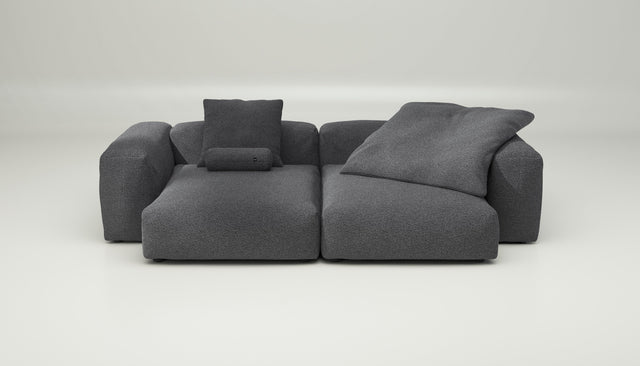 vetsak | Sofa Set 02 XLarge - loop loop - anthracite | Modulares Sofa | 3.5 Sitzer | Big Sofa