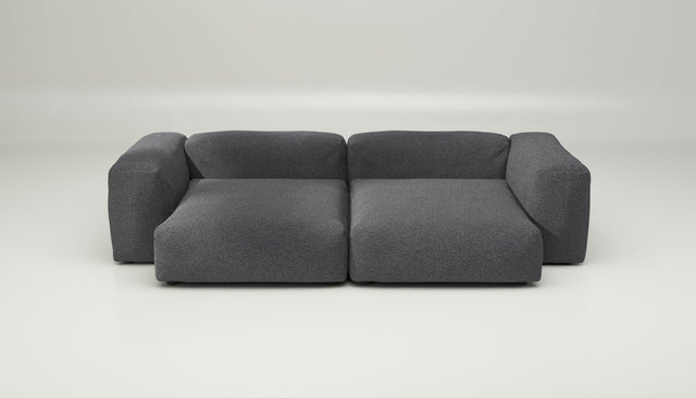 vetsak | Sofa Set 02 XLarge - loop loop - anthracite | Modulares Sofa | 3.5 Sitzer | Big Sofa