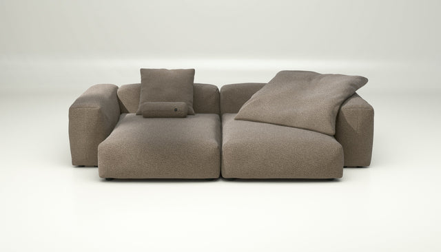 vetsak | Sofa Set 02 XLarge - loop loop - taupe | Modulares Sofa | 3.5 Sitzer | Big Sofa