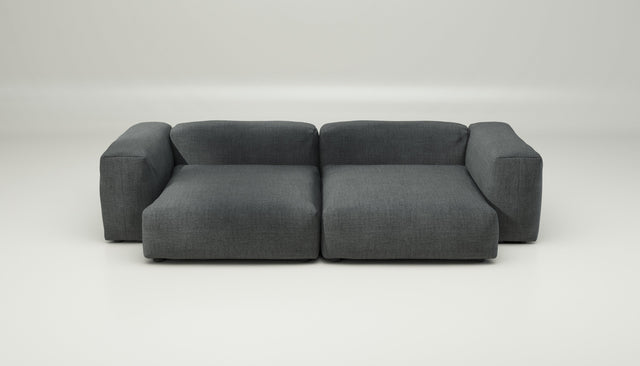 vetsak | Sofa Set 02 XLarge - pique - dark grey | Modulares Sofa | 3.5 Sitzer | Big Sofa