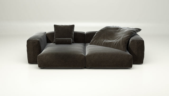 vetsak | Sofa Set 02 XLarge - suave - anthracite | Modulares Sofa | 3.5 Sitzer | Big Sofa