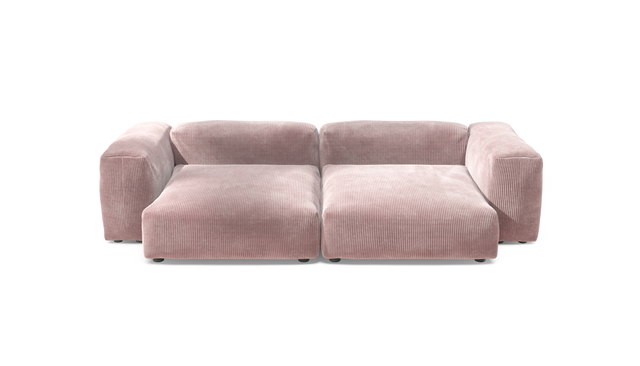 vetsak | Sofa Set 02 XLarge - Cord Velour - Blossom | Modulares Sofa | 3.5 Sitzer | Big Sofa