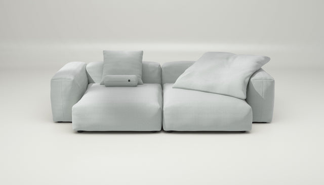 vetsak | Sofa Set 02 XLarge - Pique - Light Grey | Modular Sofa | 3.5 Seater | Big Sofa