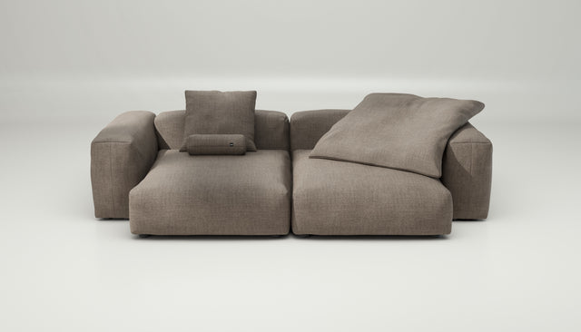 vetsak | Sofa Set 02 XLarge - Pique - Stone | Modular Sofa | 3.5 Seater | Big Sofa