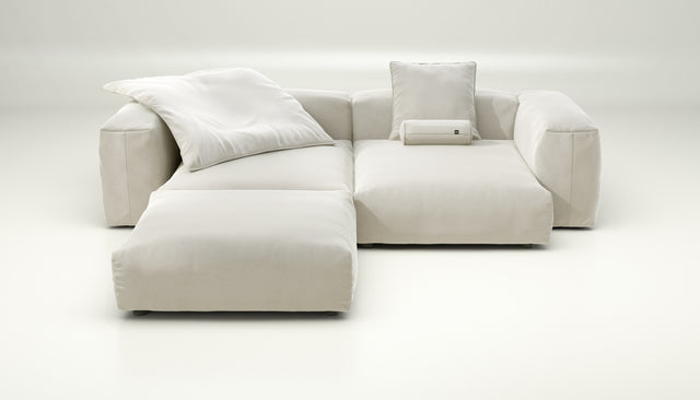 vetsak | Sofa Set 03 - suave - pearl | Modulares Sofa | 3.5 Sitzer | Big Sofa | Ecksofa