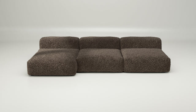 vetsak | Sofa Set 04 - doodle - cacao | Modulares Sofa | 5 Sitzer | Big Sofa