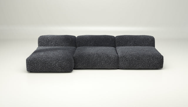 vetsak | Sofa Set 04 - doodle - dark grey | Modulares Sofa | 5 Sitzer | Big Sofa