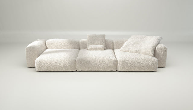 vetsak | Sofa Set 05 - doodle - creme | Modulares Sofa | 5 Sitzer | Big Sofa | Ecksofa