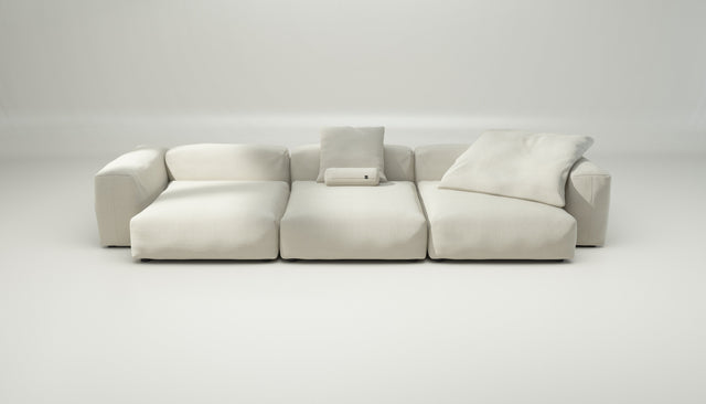 vetsak | Sofa Set 05 - pique - creme | Modulares Sofa | 5 Sitzer | Big Sofa | Ecksofa