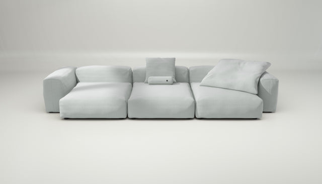 vetsak | Sofa Set 05 - Pique - Light Grey | Modular Sofa | 5 Seater | Big Sofa | Corner Sofa