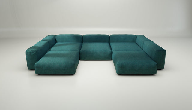 vetsak | Sofa Set 06 - pique - cedar | Modulares Sofa | 6.5 Sitzer | Big Sofa | U Sofa | Ecksofa