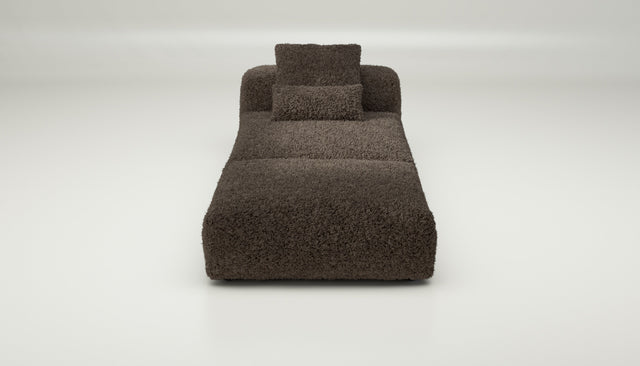 vetsak | Sofa Set 07 - Sun Lounger - doodle - cacao | Modulares Sofa | 2 Sitzer | Daybed | Chaiselounge
