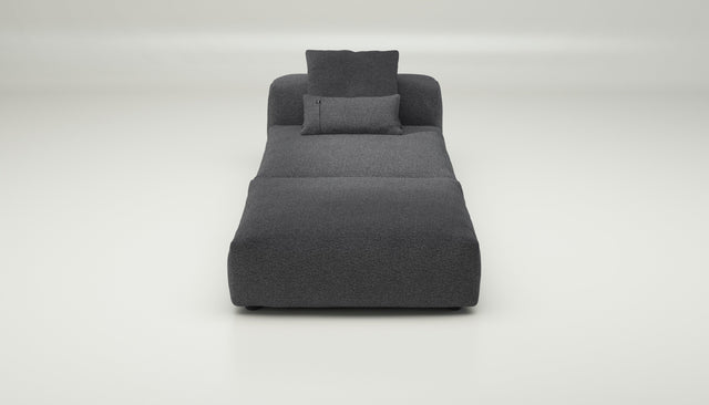 vetsak | Sofa Set 07 - Sun Lounger - loop loop - anthracite | Modulares Sofa | 2 Sitzer | Daybed | Chaiselounge
