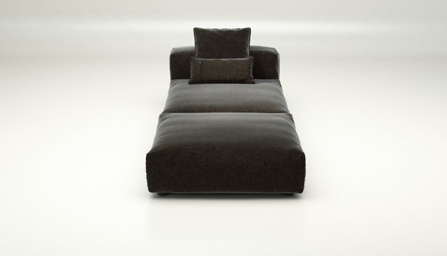 vetsak | Sofa Set 07 - Sun Lounger - suave - anthracite | Modulares Sofa | 2 Sitzer | Daybed | Chaiselounge