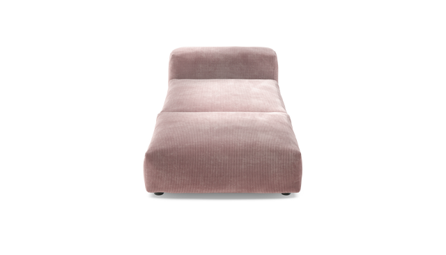 vetsak | Sofa Set 07 - Sun Lounger - Cord Velour - Blossom | Modulares Sofa | 2 Sitzer | Daybed | Chaiselounge
