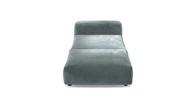 vetsak | Sofa Set 07 - Sun Lounger - Cord Velour - Mint | Modulares Sofa | 2 Sitzer | Daybed | Chaiselounge