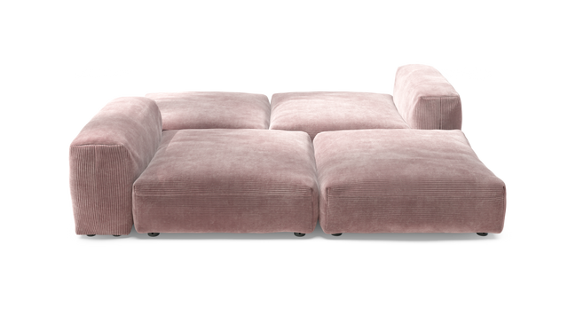 vetsak | Sofa Set 08 - Daybed - Cord Velour - Blossom | Modulares Sofa | 6 Sitzer | Outdoor Island | Double lounger